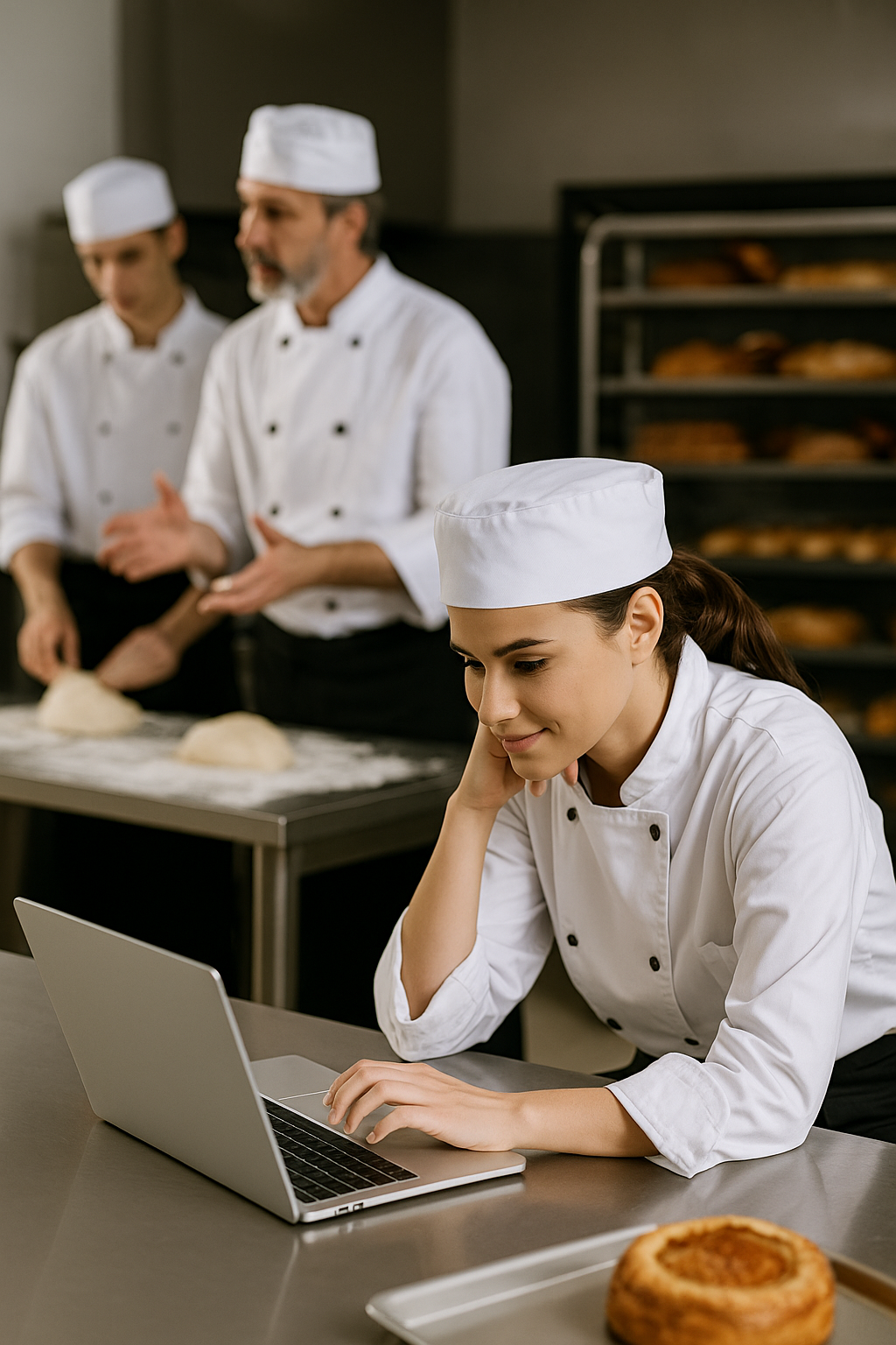 Apprenants en centre de formation culinaire